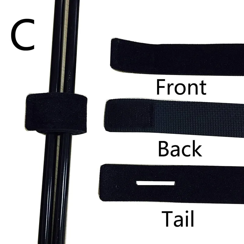 1 Pcs  Fishing Tools Rod Tie Strap Belt Tackle Elastic Wrap Band Pole Holder Accessories Diving Materials Non-slip Firm