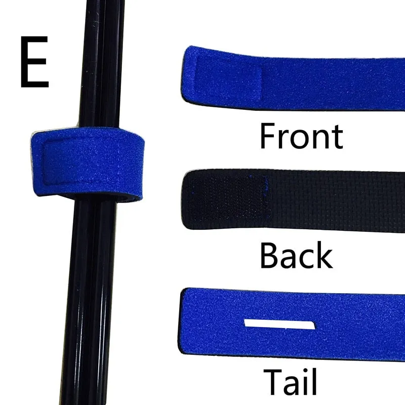 1 Pcs  Fishing Tools Rod Tie Strap Belt Tackle Elastic Wrap Band Pole Holder Accessories Diving Materials Non-slip Firm