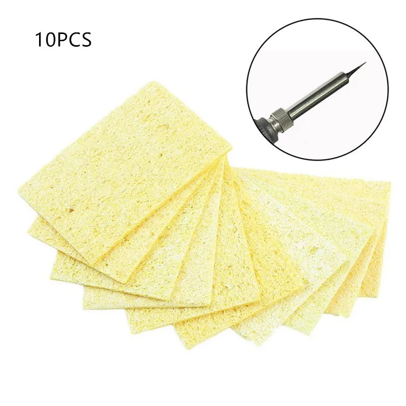 10pcs/lot High Temperature Resistant Heatstable Solder Thick Sponge Soldering Welding Accessories Soldering Iron Cleaning New