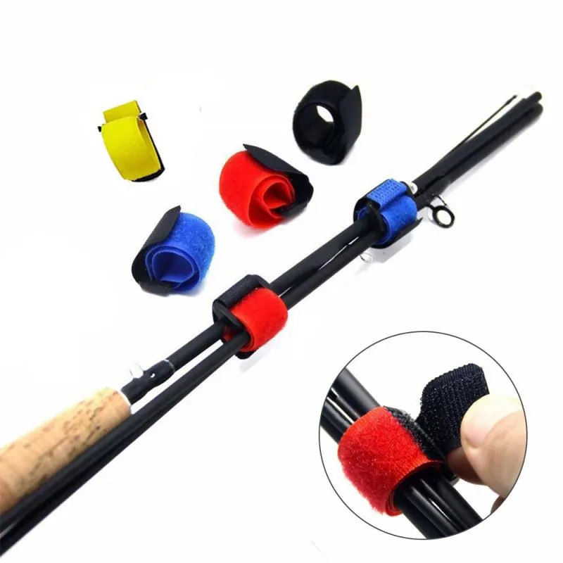 1pcs  Reusable Fishing Rod Tie Holder Strap Fastener Ties Fishing Supply Tools Fishing Tools Accessories