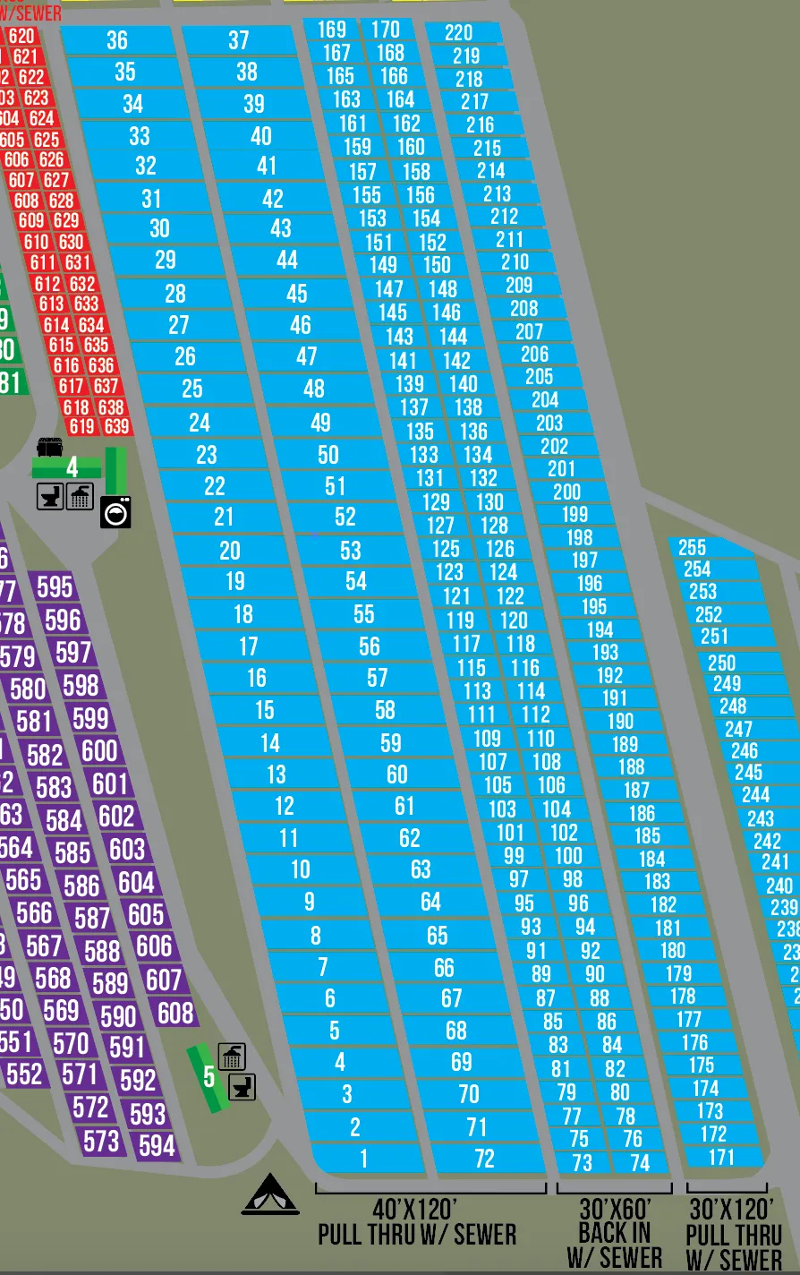 2025 Pan Head RV Park PULL THROUGH (221 - 255)