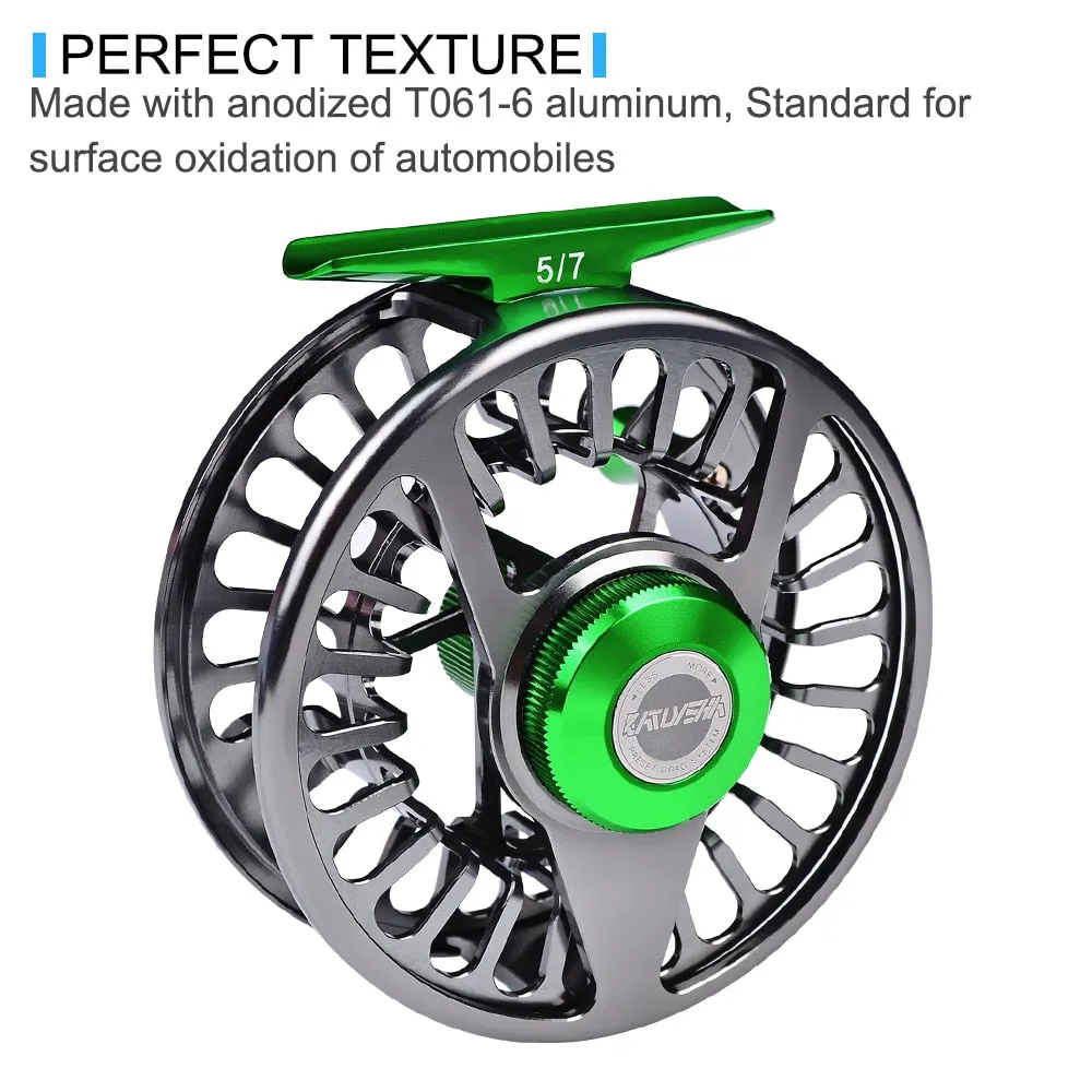 3 1BB Fly Fishing Wheel 5/7-7/9-9/10 WT Fly Fishing Reel Aluminum Fly Reel CNC Machine Left&Right Handle Casting New