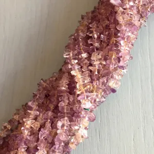 Ametrine Chip Beads 35" Strand