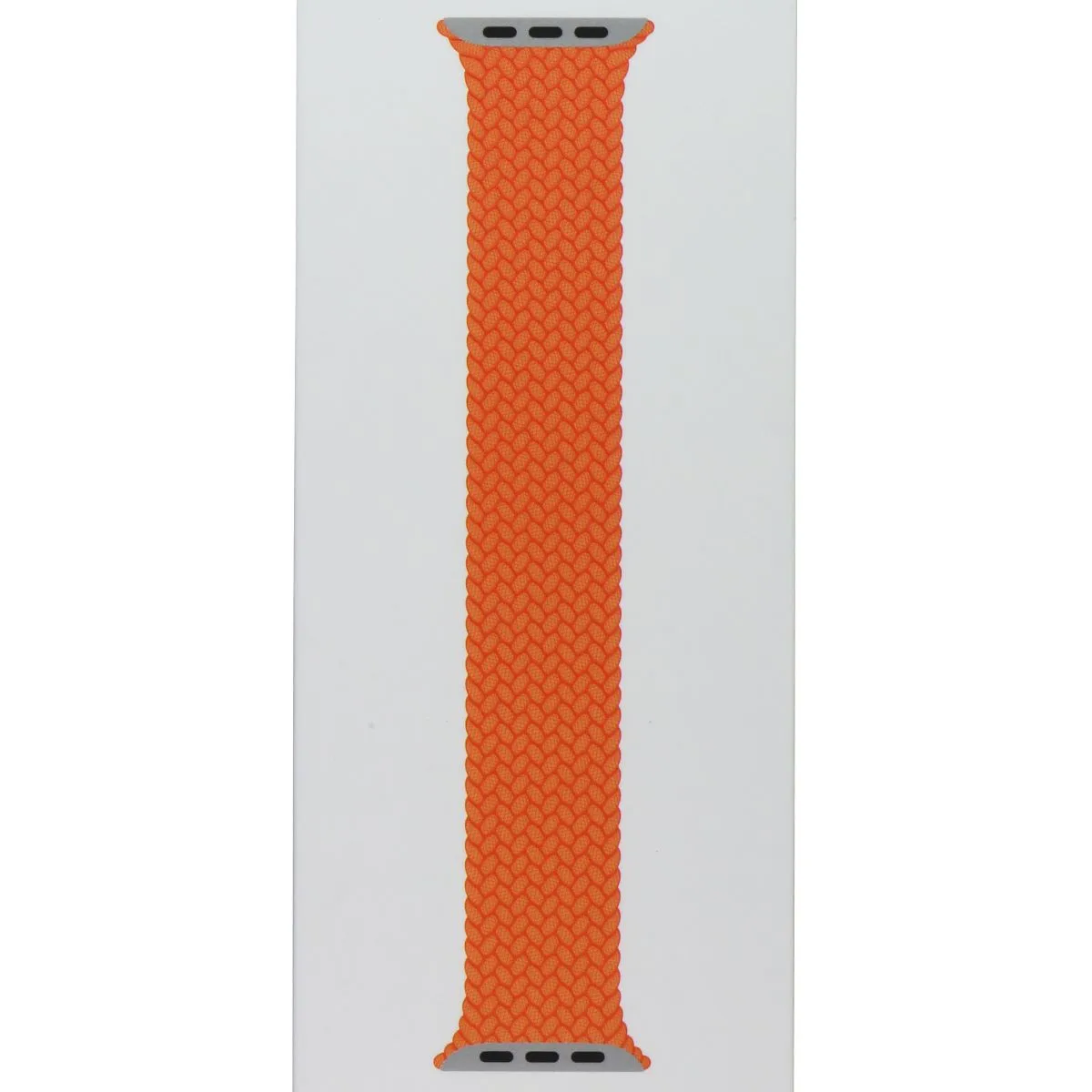 Apple (41mm) Braided Solo Loop Band - Bright Orange / Size 4 (MQXR3ZM/A)