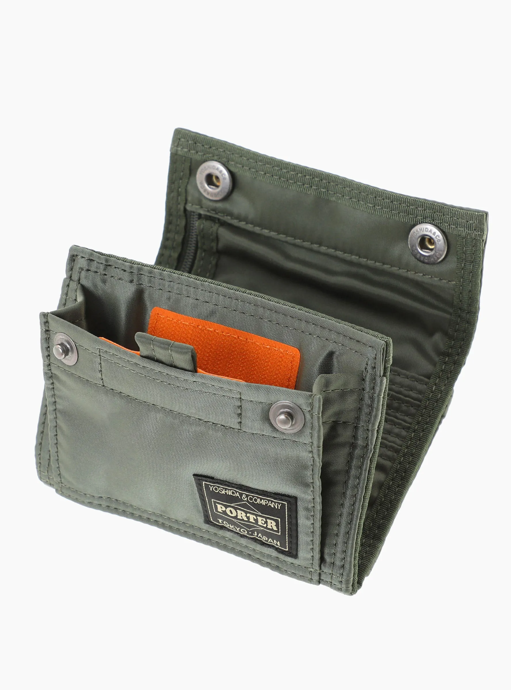 Bio-Nylon TANKER Pocket Wallet Medium Sage Green