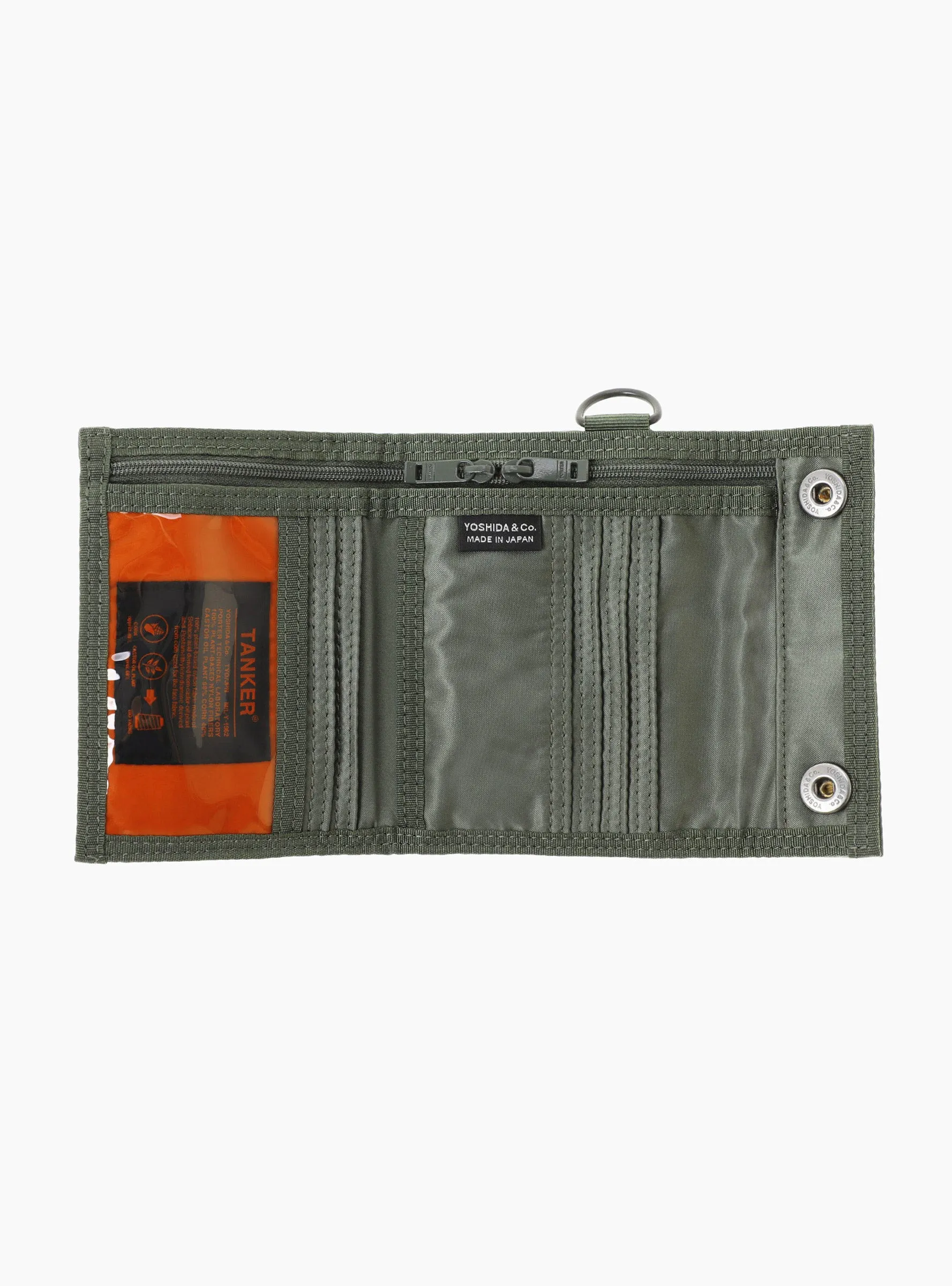 Bio-Nylon TANKER Pocket Wallet Medium Sage Green