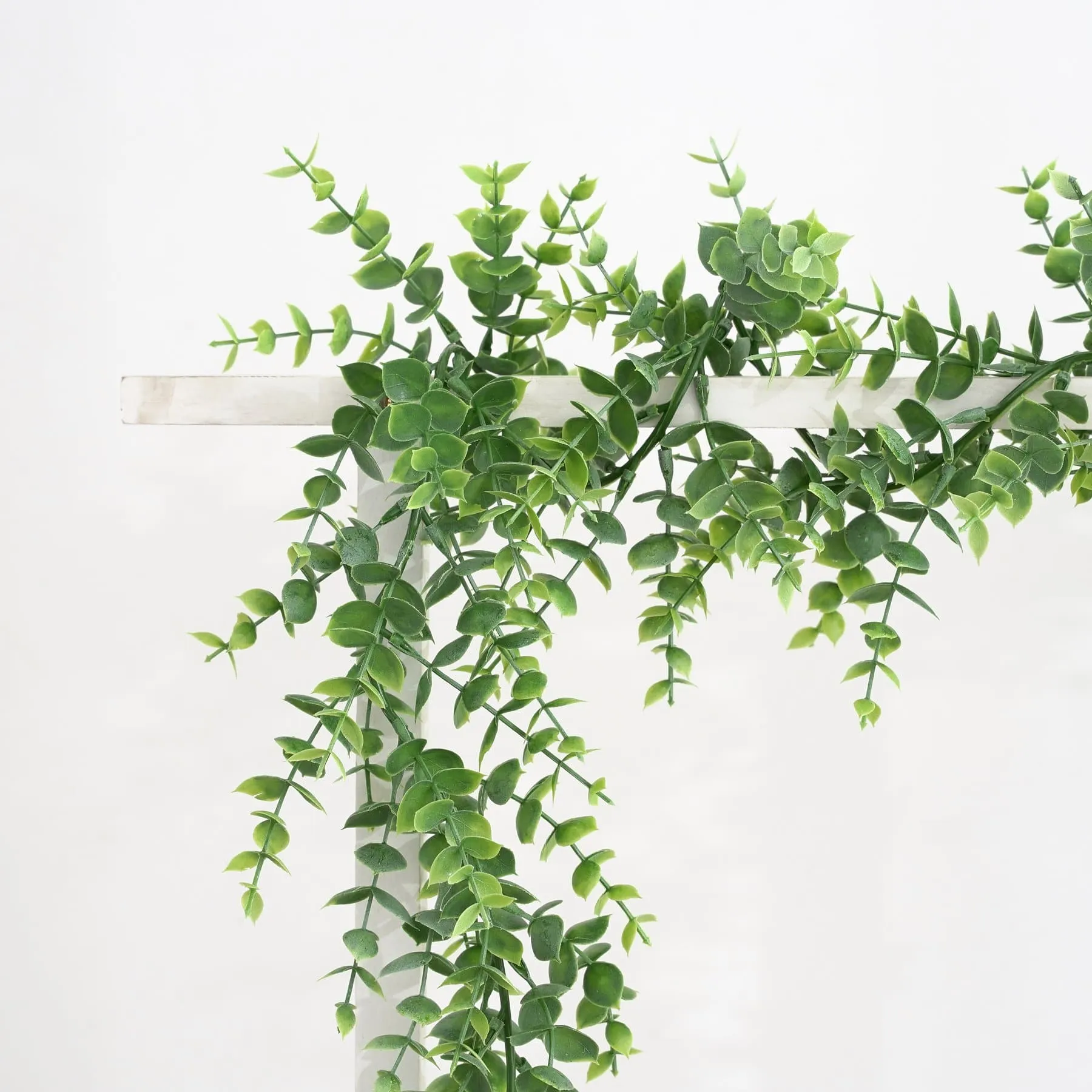 Bulk 66" Eucalyptus Rattan Boxwood Hanging Plants Garland Greenery UV Protected Wholesale