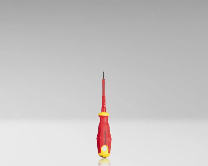 Cabinet Slotted Insulated Screwdriver, 1/8" x 3"