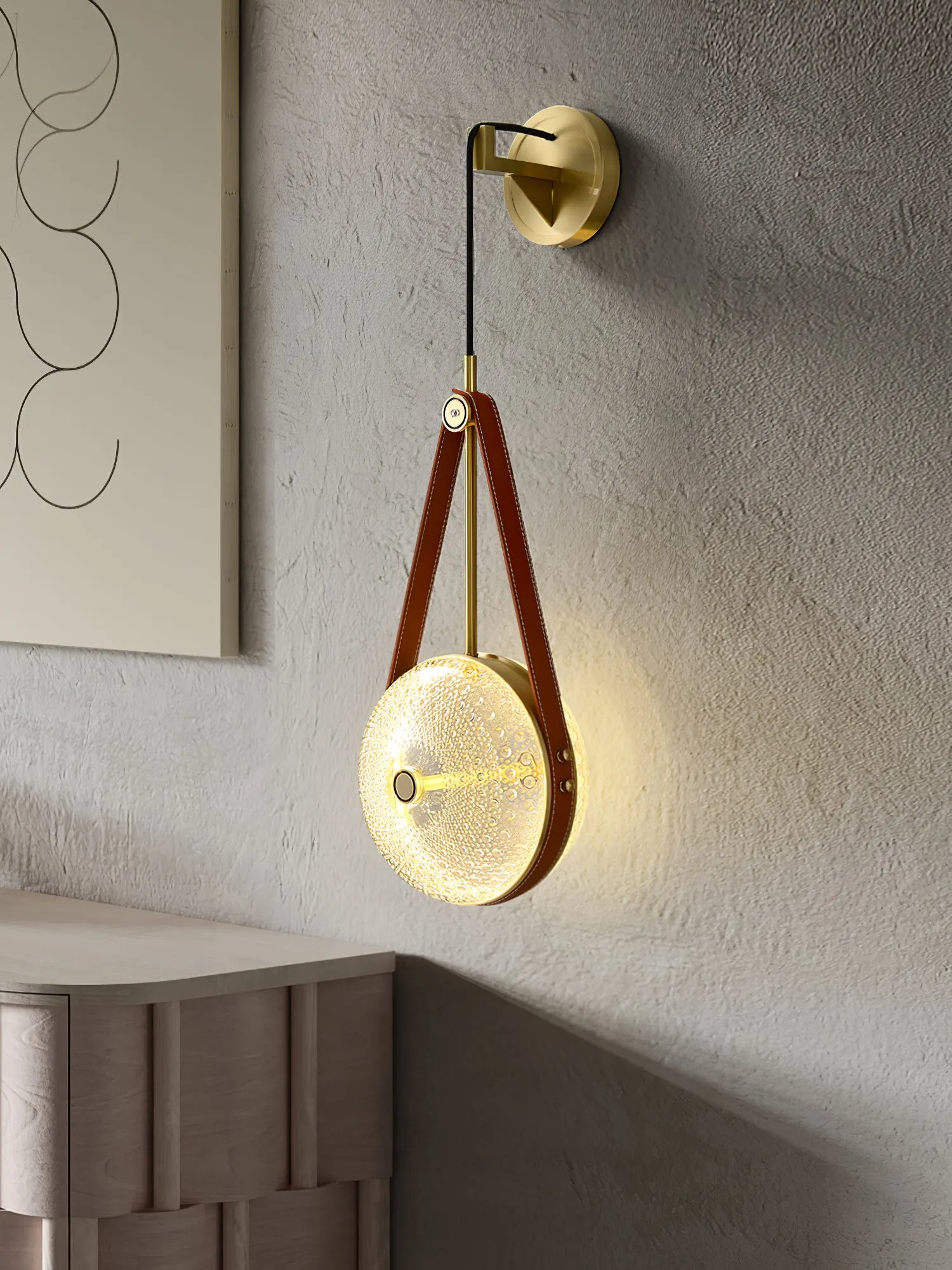 Clock Wall Lamp