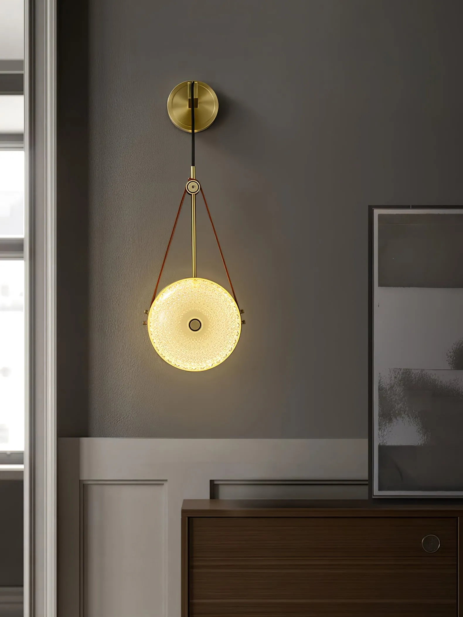 Clock Wall Lamp