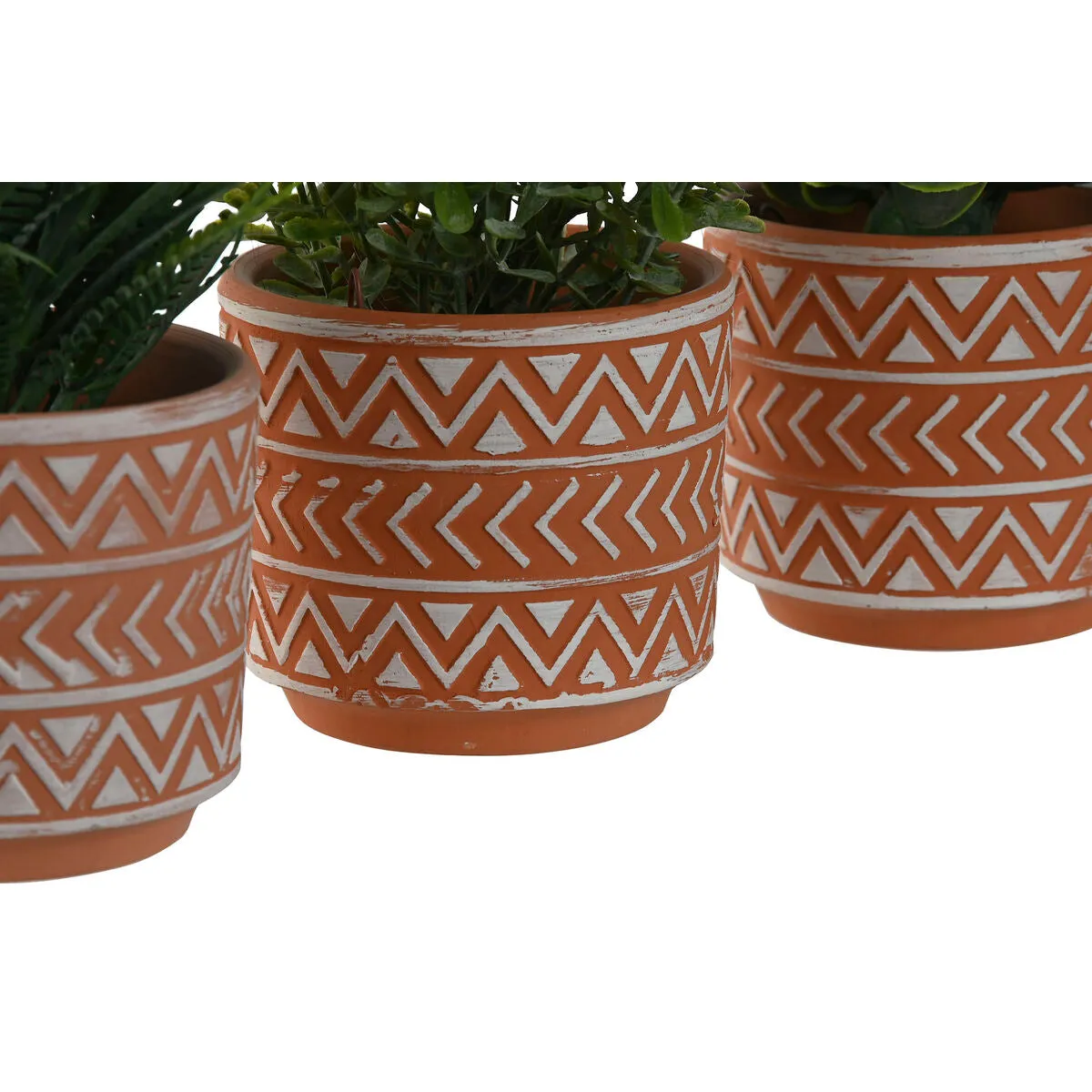 Decorative Plant Home ESPRIT Polyethylene Cement 12 x 12 x 17 cm (3 Units)