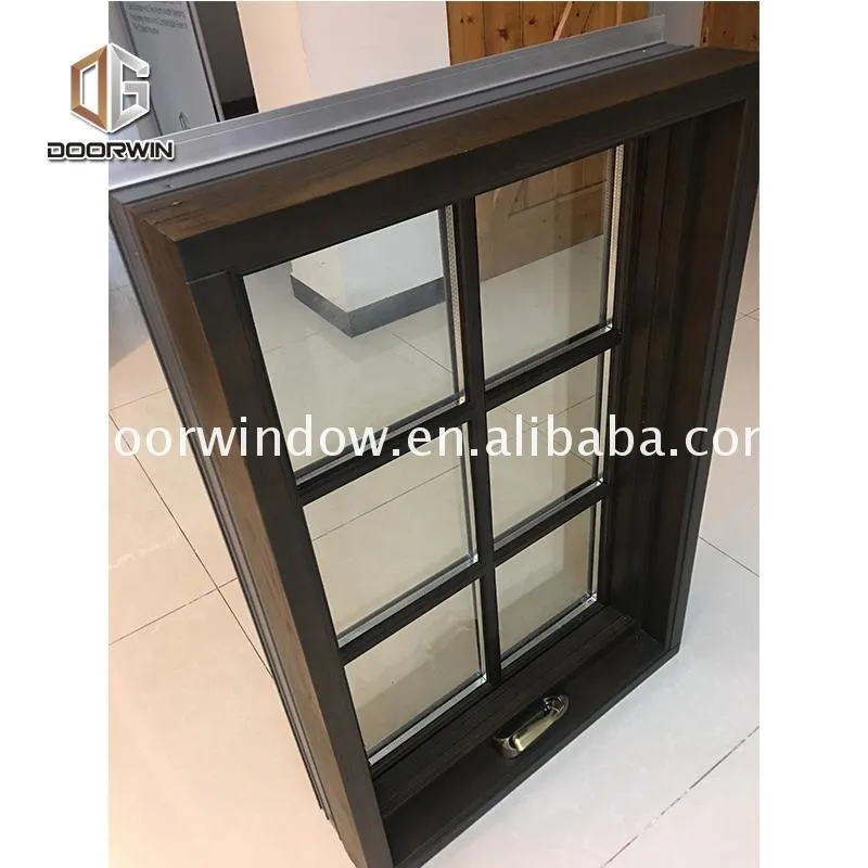 DOORWIN 2021Double glazed timber window aluminium wood composite door and windows frame