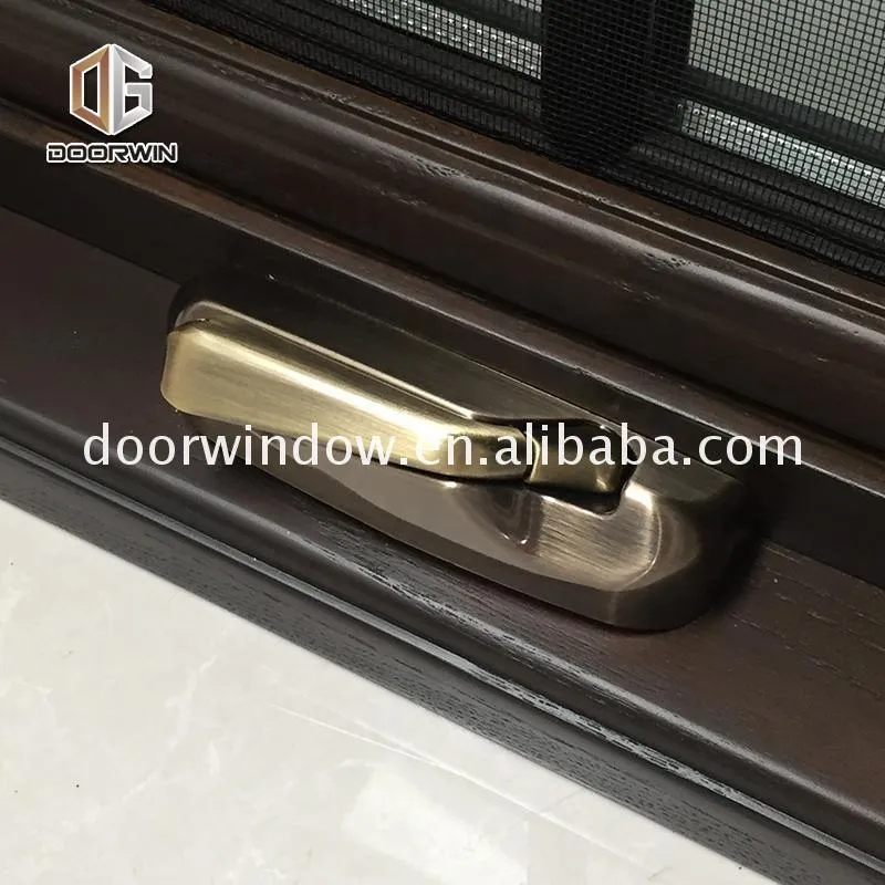 DOORWIN 2021Double glazed timber window aluminium wood composite door and windows frame