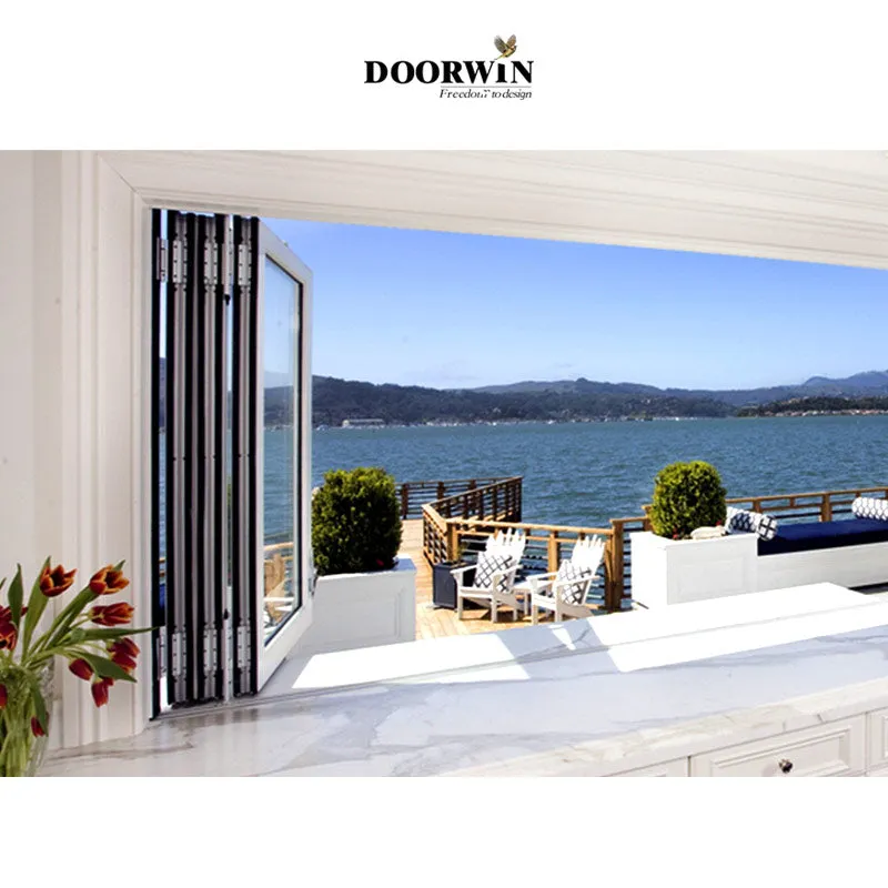 Doorwin 2021high quality bifolding window Factory wholesale bifold window aluminium door window manufacturer