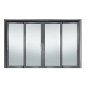 DOORWIN 2021interior wood door sliding glass door with sliding door hardware by Doorwin