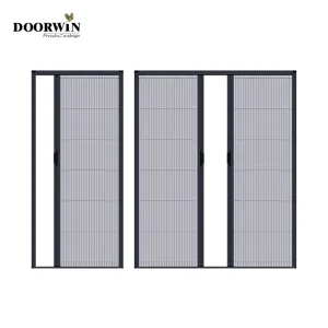 Doorwin 2021short lead time and China factory standard aluminum bi-foliding sliding casement screen window door