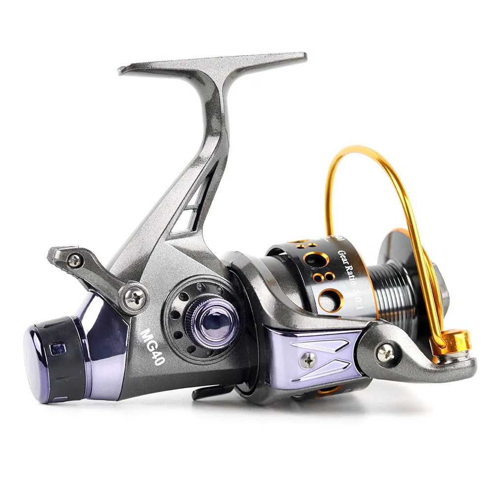 Double Brake Design Fishing Reel Super Strong Carp Fishing Feeder Spinning Reel Spinning wheel type fishing wheel MG