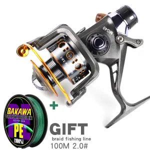 Double Brake Design Fishing Reel Super Strong Carp Fishing Feeder Spinning Reel Spinning wheel type fishing wheel MG