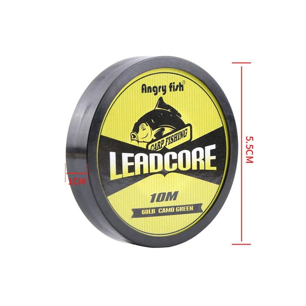 Fishing Lines Lead Core Carp Fishing Line 10 Meters 12 Brand Wire Fish Line On For Carp Fishing Rig Making Sinking Line 25-60LB