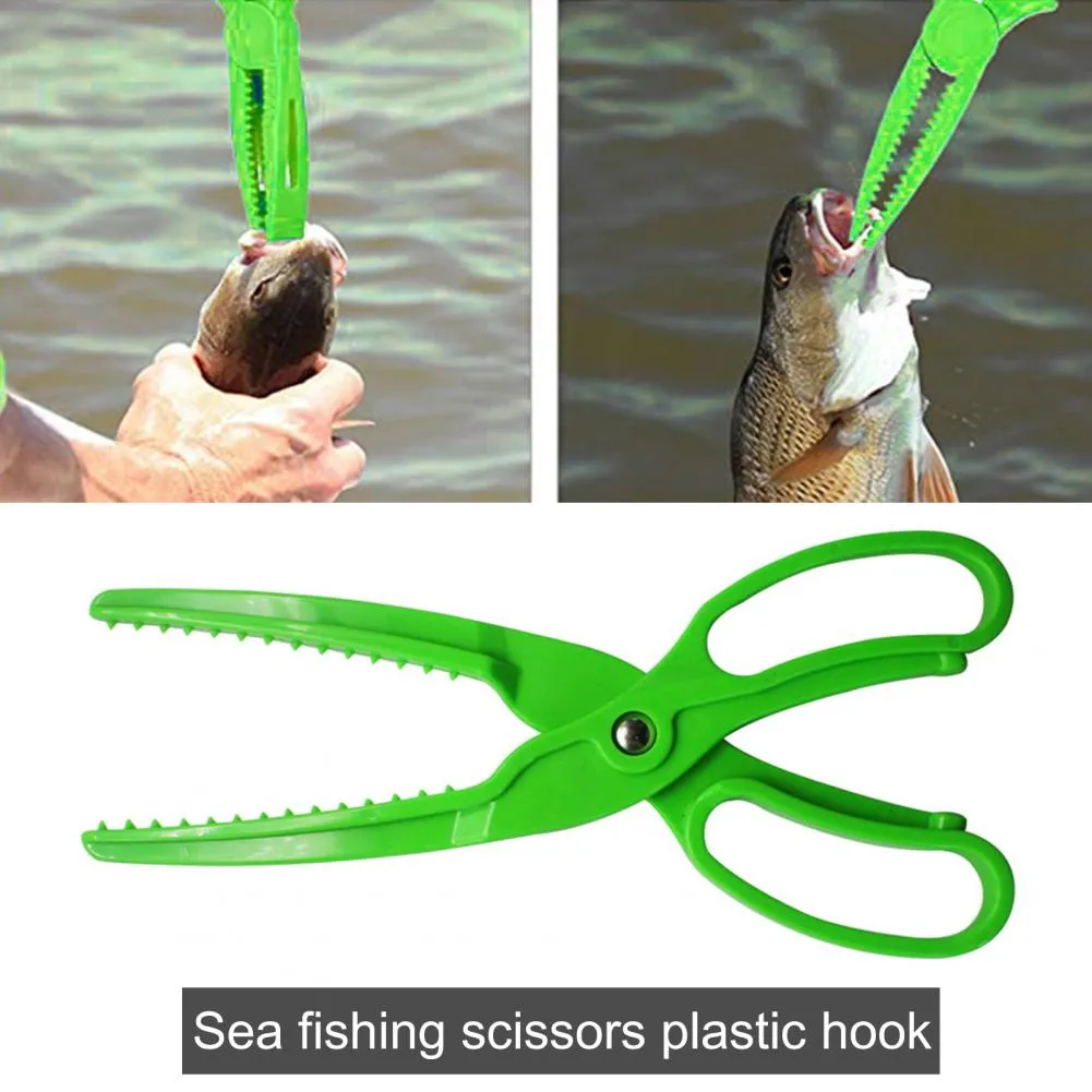 Fishing Plier Waterproof Multifunctional Plastic Split Hook Remover Line Cutter Fishing Tools Cutting Fish Use Tongs Scissors