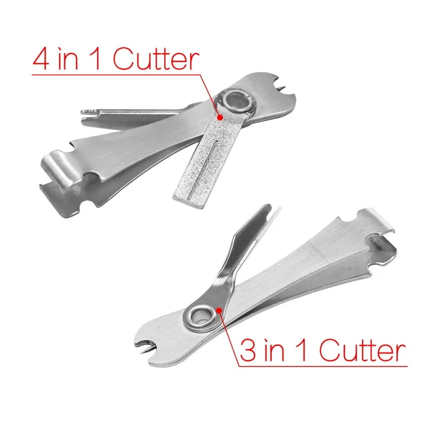 Fishing Quick Knot Tools Stainless Steel Pliers Nipper Line Cutter Clipper Hook Eye Cleaner Hook Sharpener Fly Tying Tool Tackle