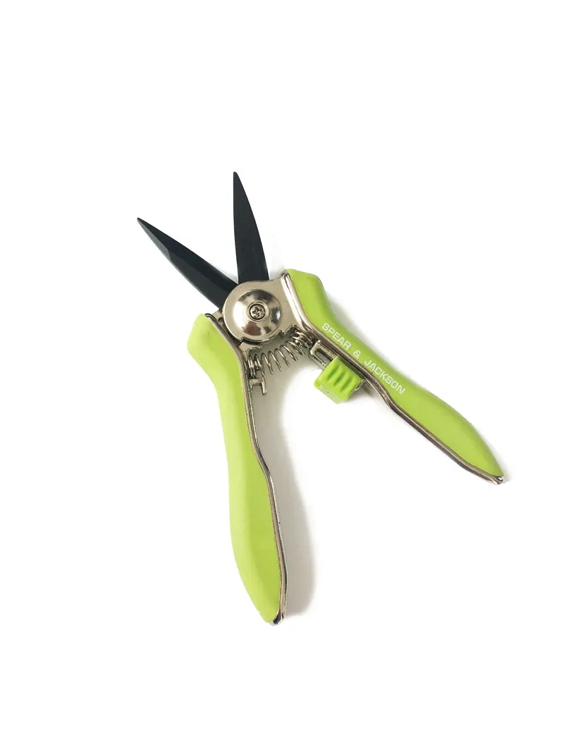 Flower Scissors with Leather Pouch