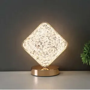 Gold Acrylic Table Lamp