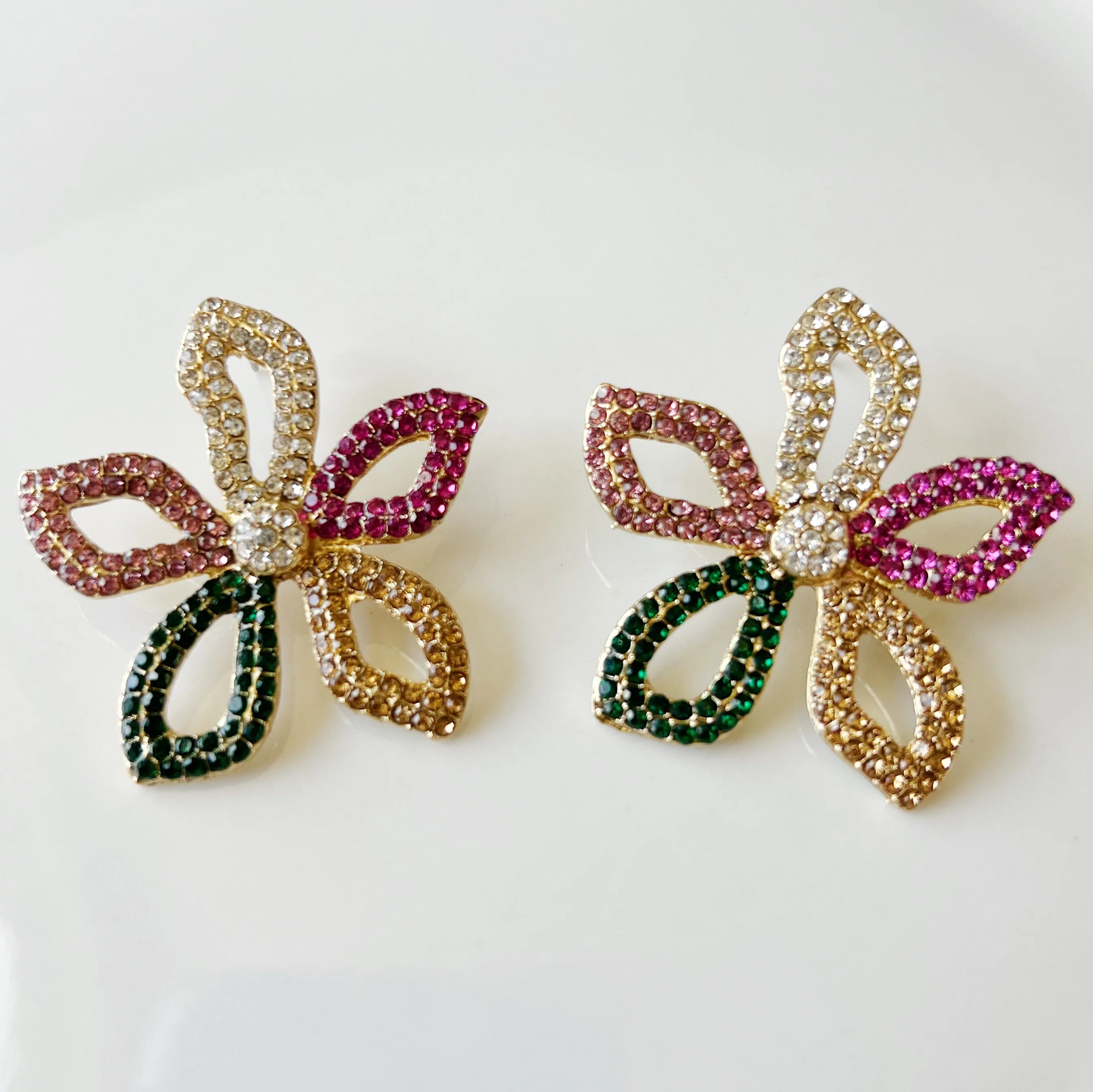 Jasmine Array Rhinestone Earrings