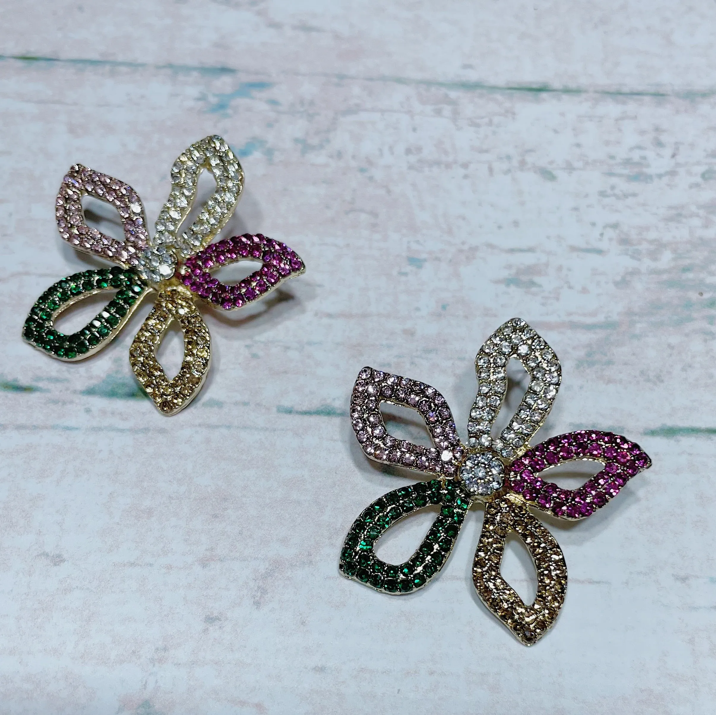 Jasmine Array Rhinestone Earrings