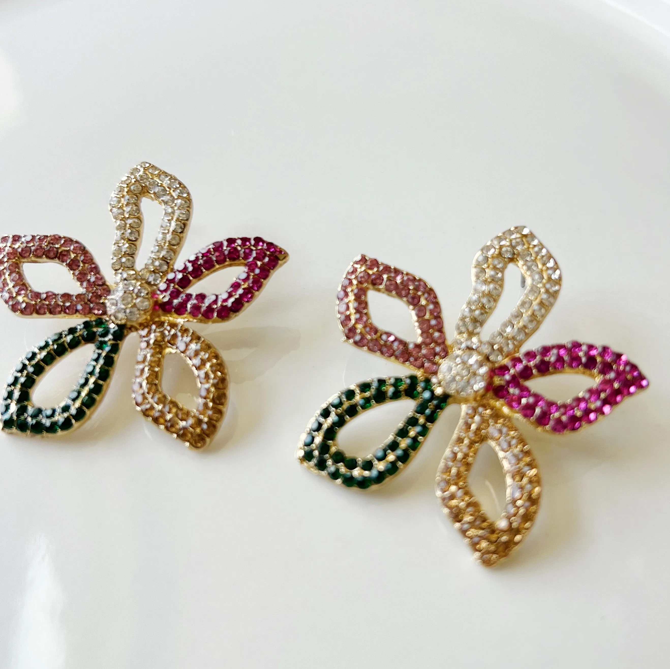 Jasmine Array Rhinestone Earrings