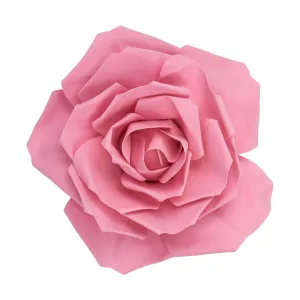 Large Foam Rose Wall  Decor 30 cm - Dusty Rose