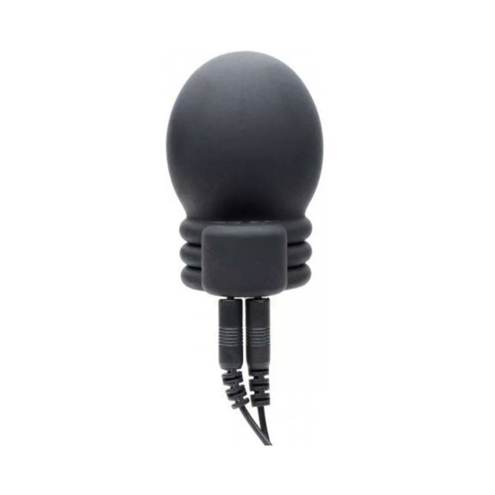 Lightning Hood E-Stim Penis Head Teaser Black