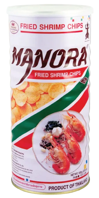 Manora Fried Shrimp Chips In Tin 12 x 3.88 oz