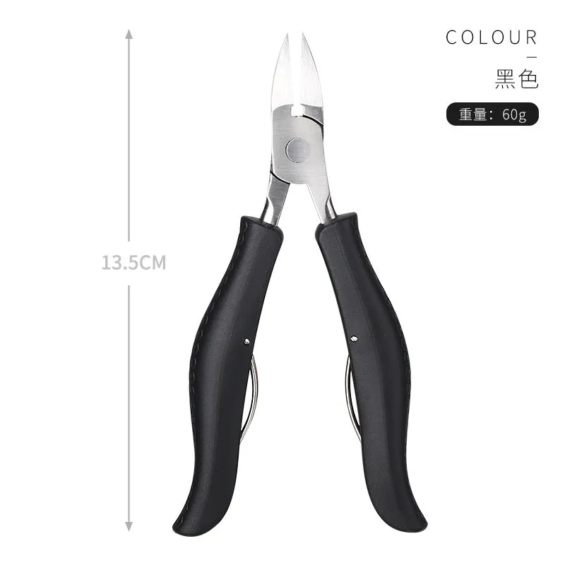 Nail Groove Pliers Nail Clippers Set Toe Nail Cuticle Nipper Pedicure Double Spring Ingrown Nail Bent Nose Plier