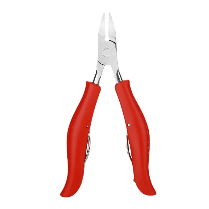 Nail Groove Pliers Nail Clippers Set Toe Nail Cuticle Nipper Pedicure Double Spring Ingrown Nail Bent Nose Plier