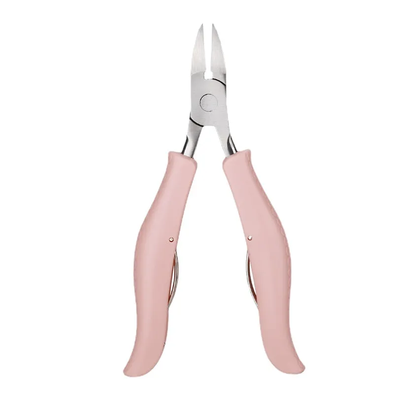 Nail Groove Pliers Nail Clippers Set Toe Nail Cuticle Nipper Pedicure Double Spring Ingrown Nail Bent Nose Plier