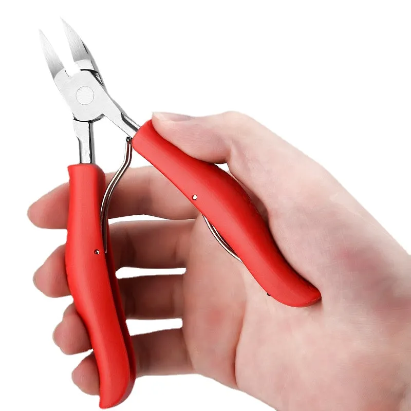 Nail Groove Pliers Nail Clippers Set Toe Nail Cuticle Nipper Pedicure Double Spring Ingrown Nail Bent Nose Plier