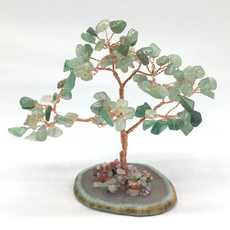 Natural Agate Citrine Plant Tree