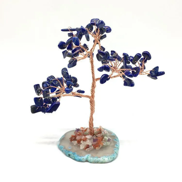 Natural Agate Citrine Plant Tree