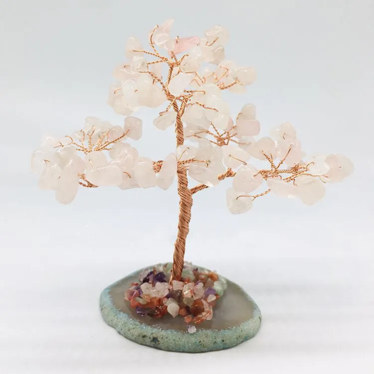 Natural Agate Citrine Plant Tree