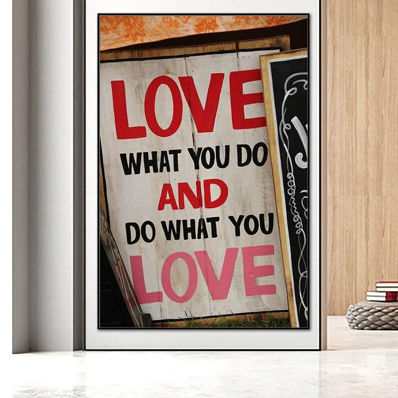 Passion Unleashed: Express Yourself with our Extra Large Canvas – Love What You Do, Do What You Love!