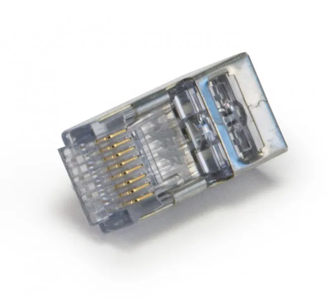 Platinum Tools 202050J ezEX™44 Shielded CAT6 Connector, Internal Ground, 50/Jar.