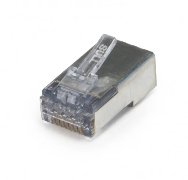 Platinum Tools 202050J ezEX™44 Shielded CAT6 Connector, Internal Ground, 50/Jar.