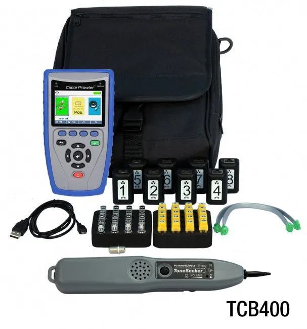 Platinum Tools TCB400 Cable Prowler - Deluxe PRO Test Kit