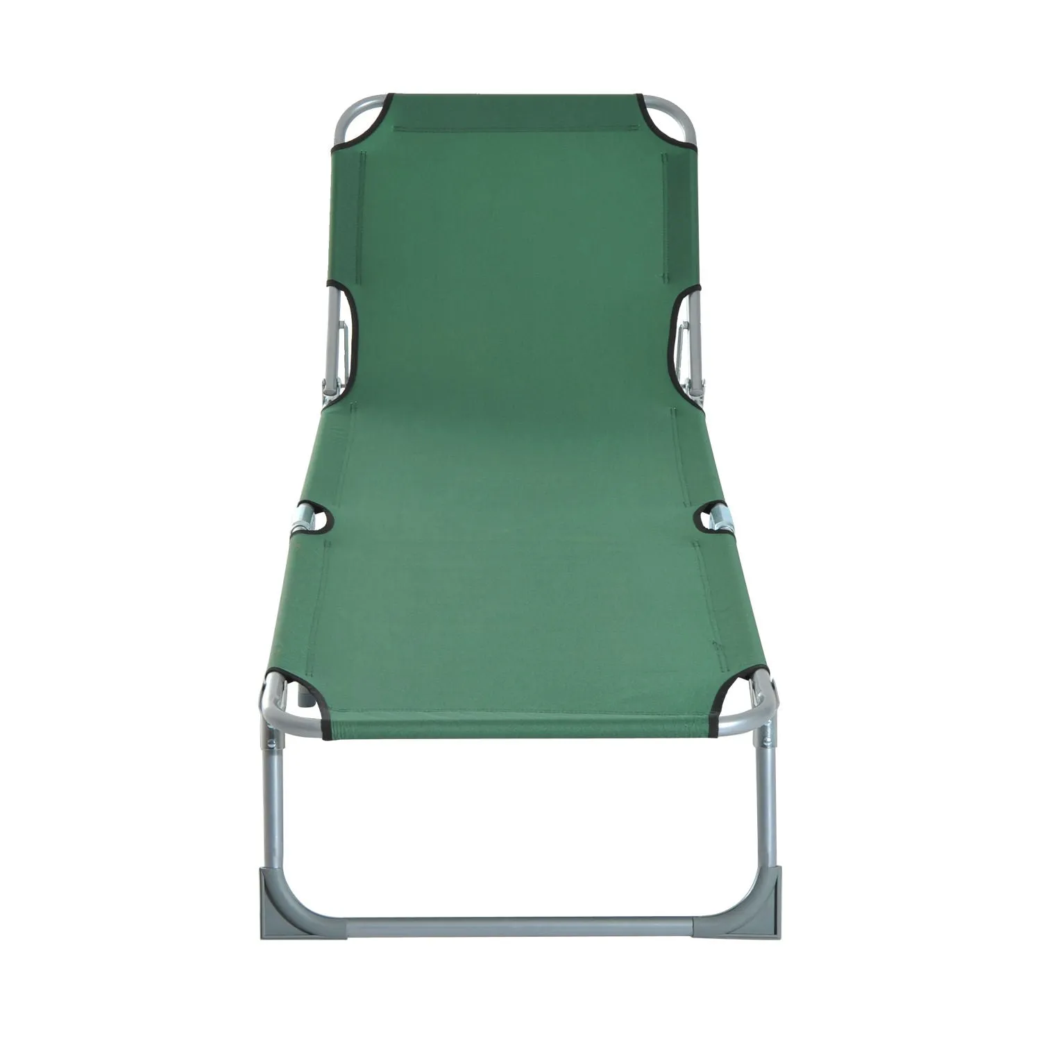 Portable Adjustable Lounger,Oxford Cloth-Green