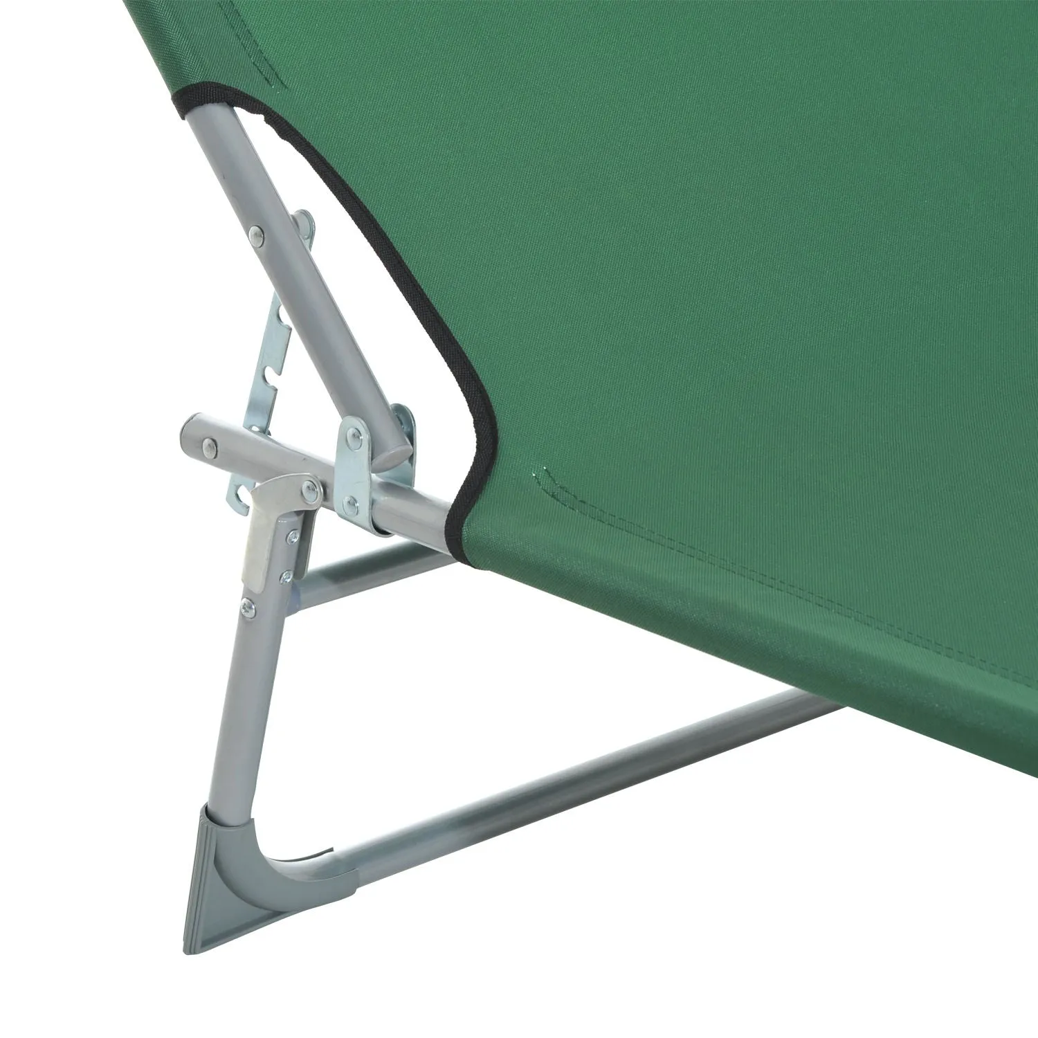 Portable Adjustable Lounger,Oxford Cloth-Green