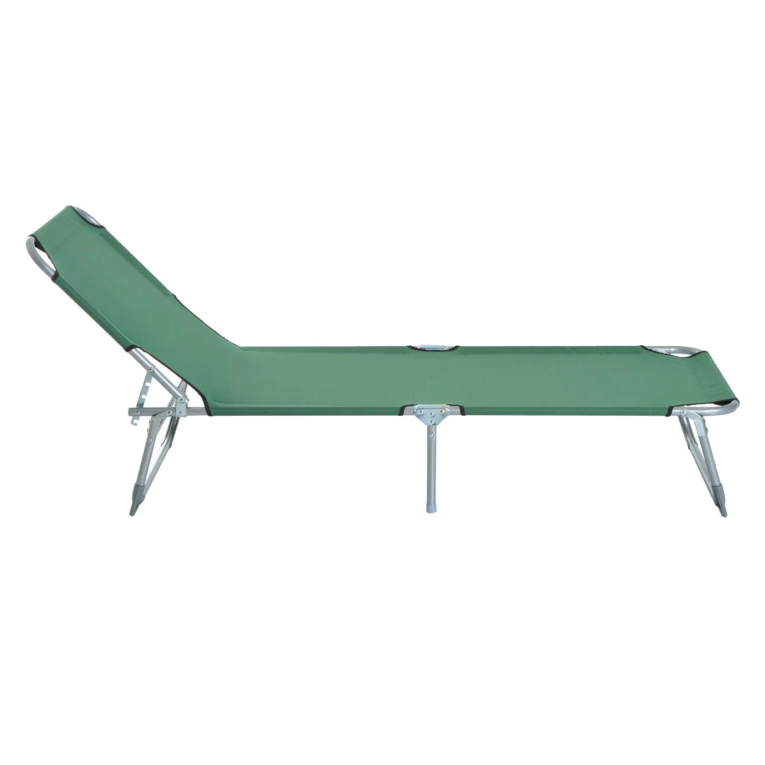 Portable Adjustable Lounger,Oxford Cloth-Green