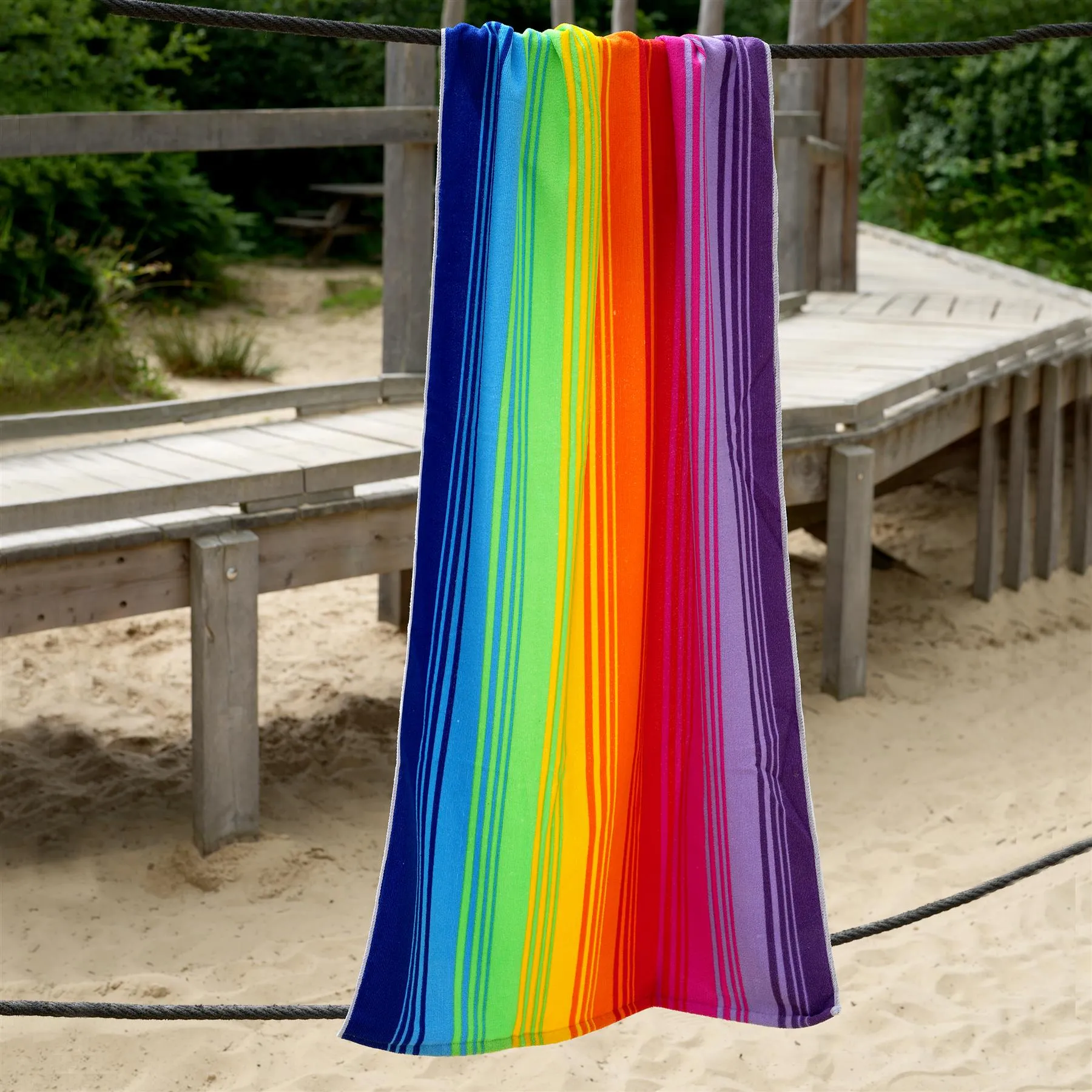 Rainbow Design Large Towel