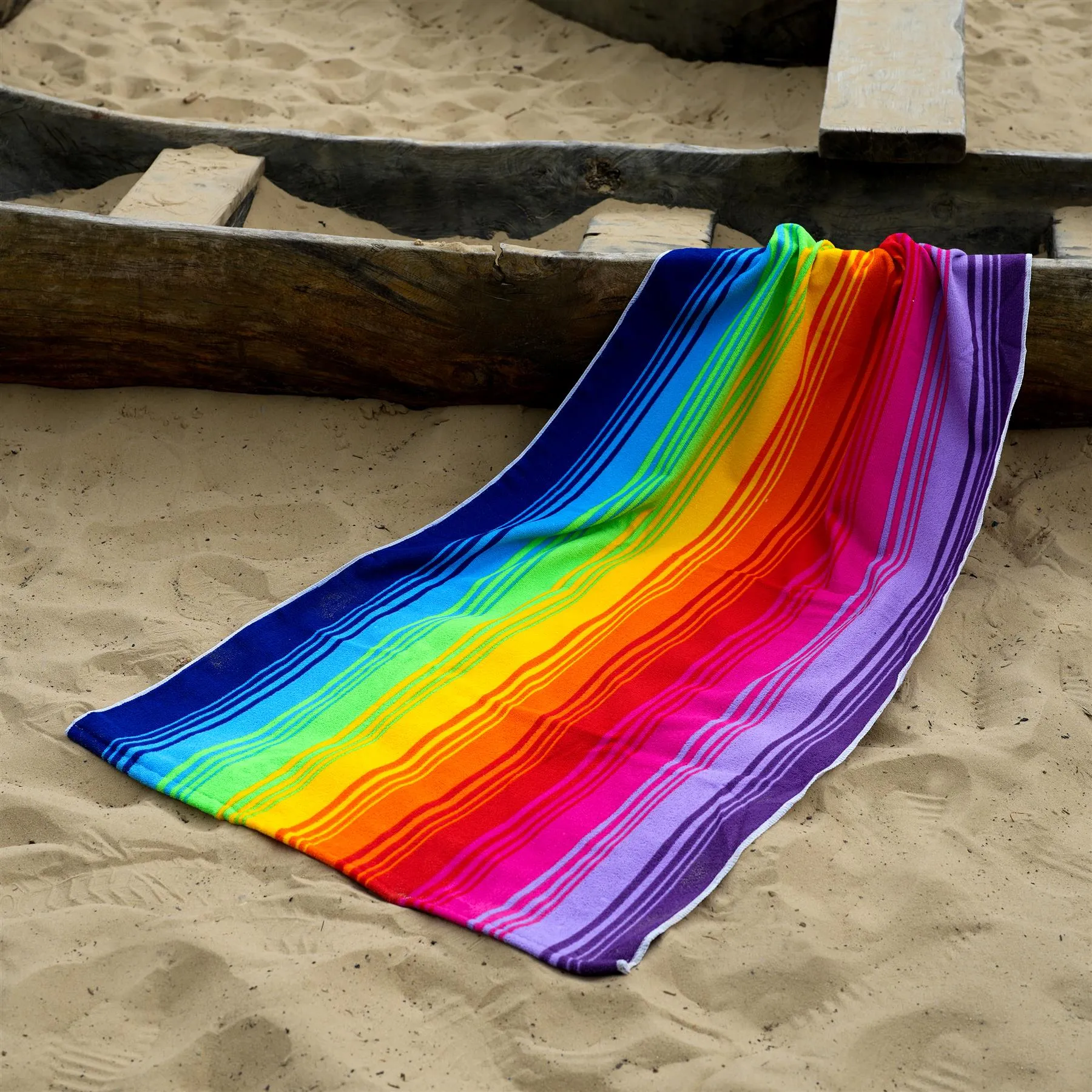 Rainbow Design Large Towel