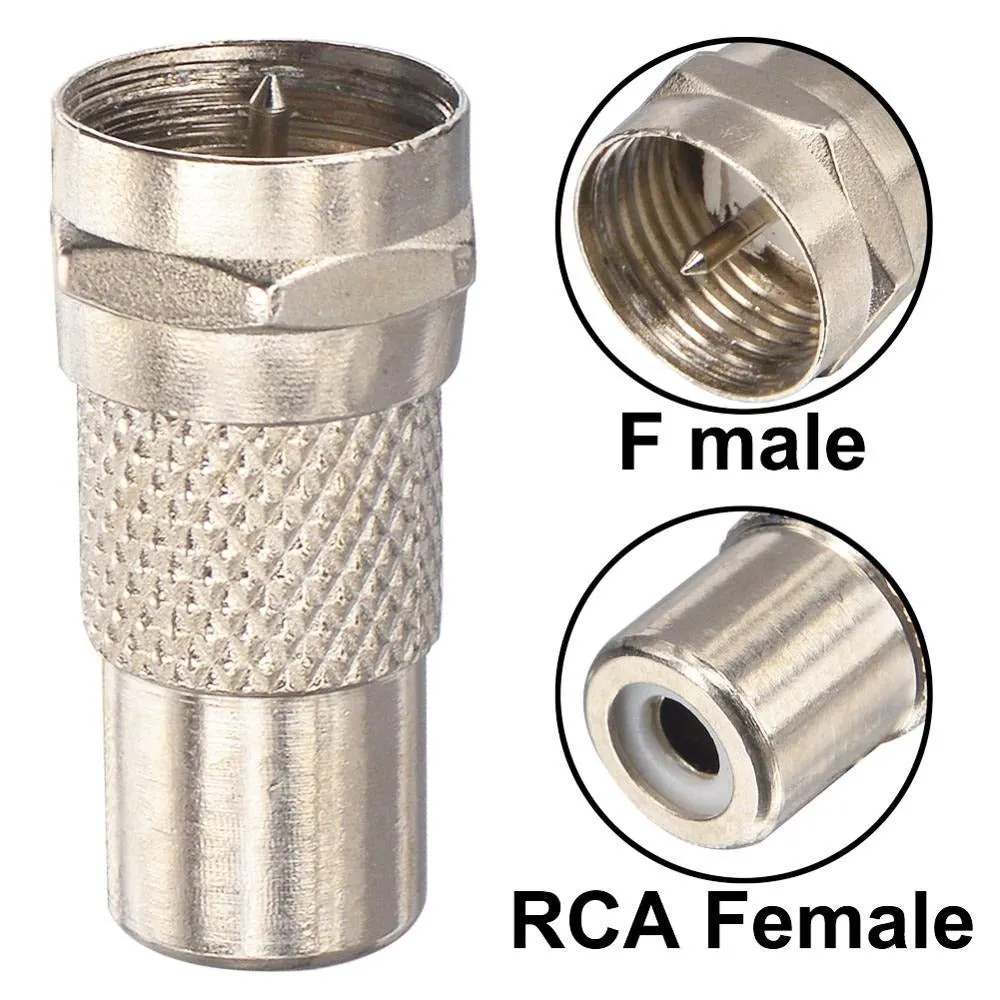 RF TV Coaxial F Plug Female Adapter | Atari | SEGA